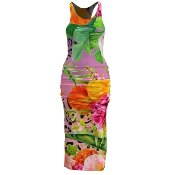 Dressed in Joy Dresses & Skirts - DRESSED IN JOY Whitney Racer Back Tank Dress - Spring Dream SIZE: MEDIUM